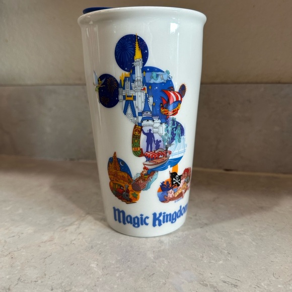 Starbucks Magic Kingdom Tumbler with Blue and Red Accents - Picture 1 of 3